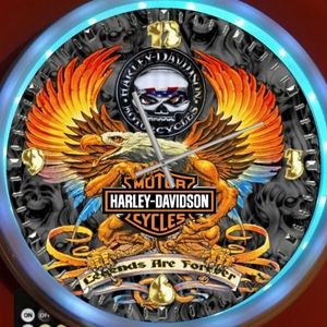 Harley Davidson clock